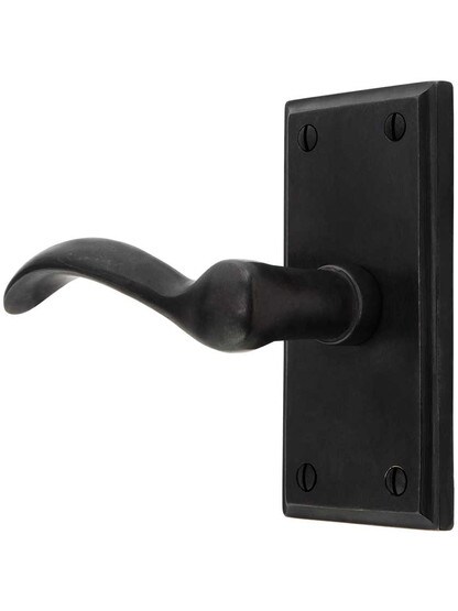 Solid Bronze Rectangular Short-Plate Door Set with Churchill Levers.